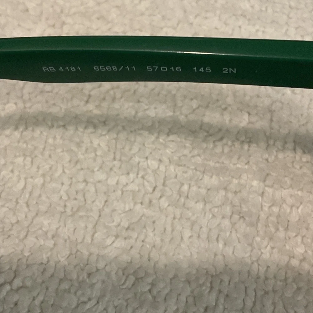 Ray-Ban Black and Green Sunglasses